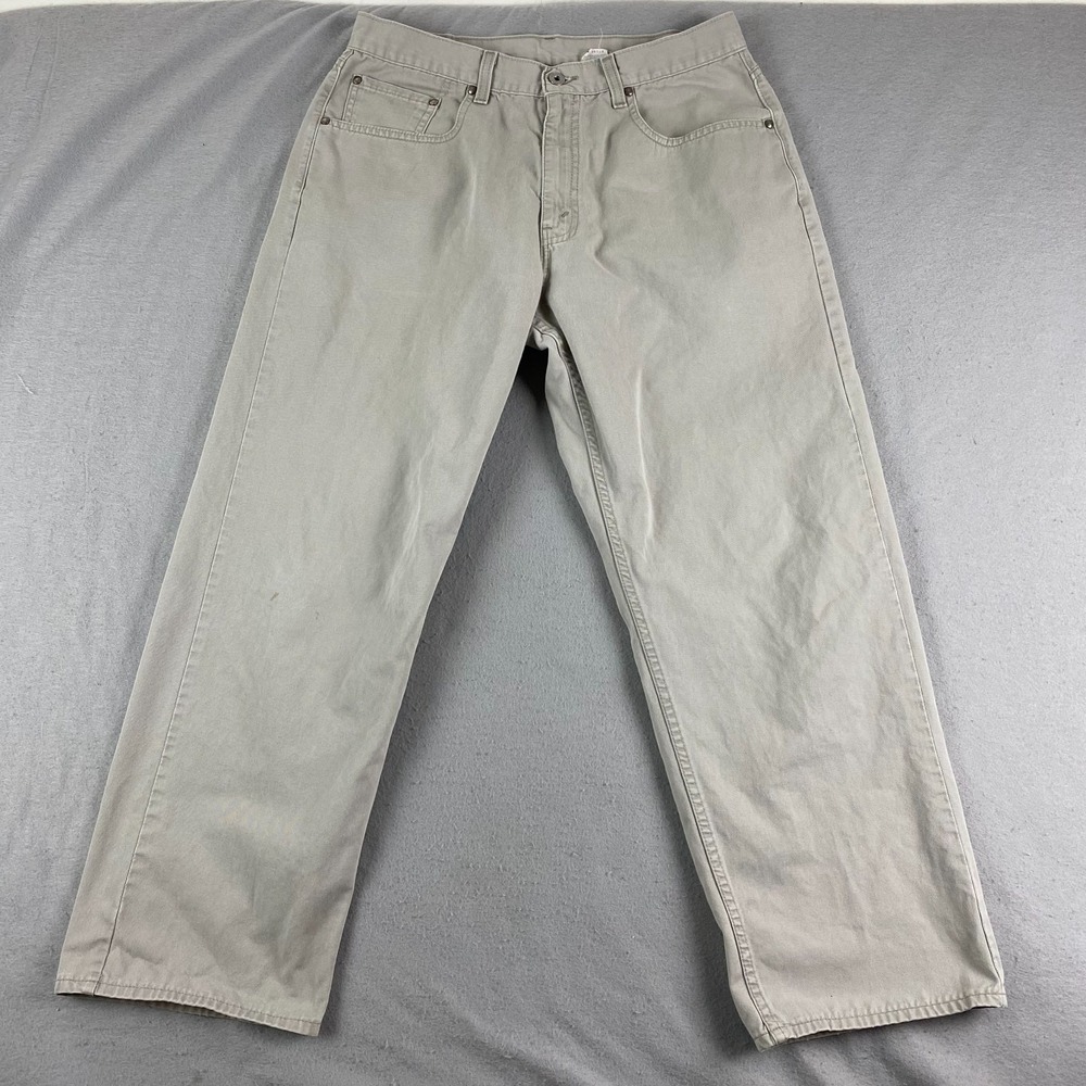 vtg Levis 569 Jeans Mens 34x30 (33x29) Straight Fit Denim gray Baggy Made USA